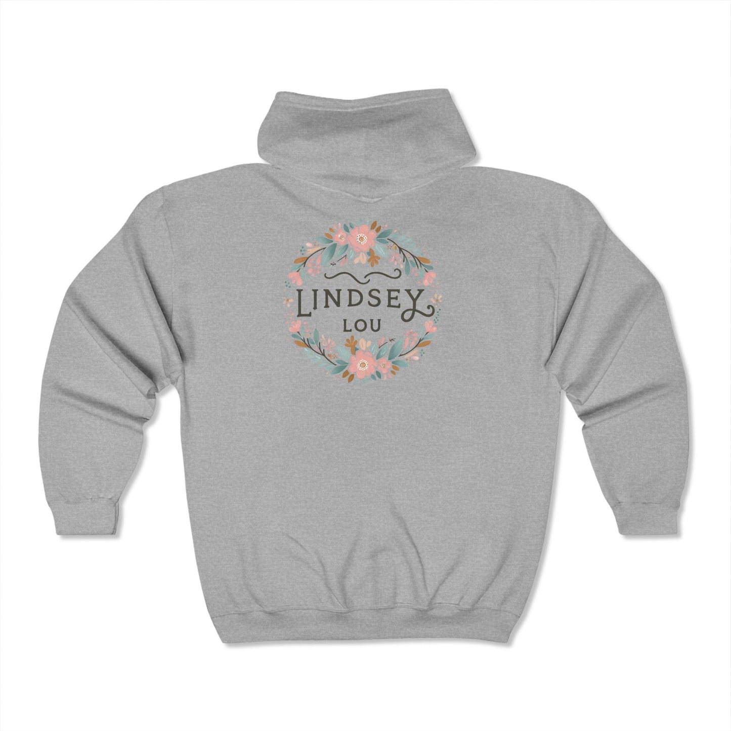 Floral L.L Full Zip Hoodie for Cozy Comfort